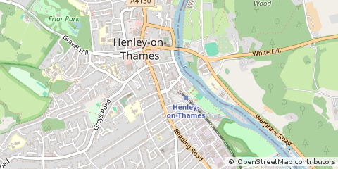 Map of Henley-on-Thames, Oxfordshire