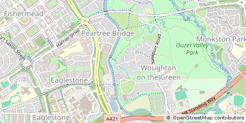 Map of Milton Keynes