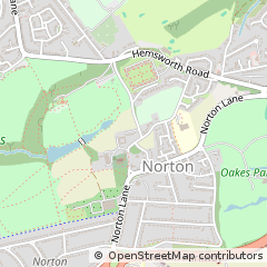 Map of Sheffield, South Yorkshire