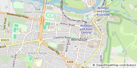 Map of Windsor, Berkshire