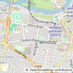 Map of Windsor, Berkshire