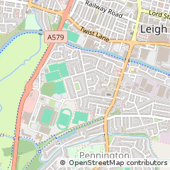 Map of Leigh, Lancashire