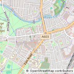 Map of Cambridge, Cambridgeshire