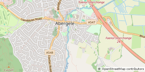 Map of Abergele