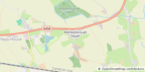 Map of Shrewsbury