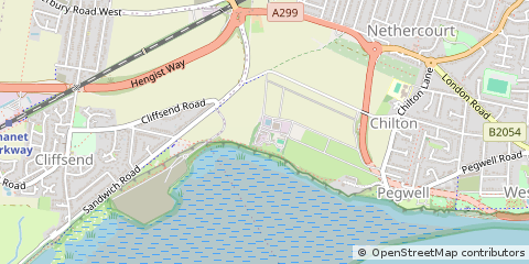 Map of Ramsgate, Kent