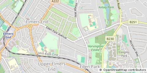 Map of Beckenham
