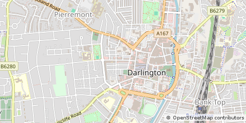 Map of Darlington