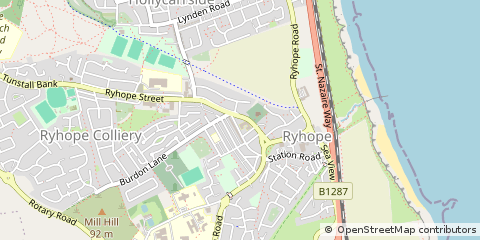 Map of Sunderland