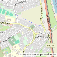 Map of Sunderland