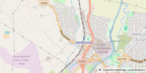 Map of Melksham