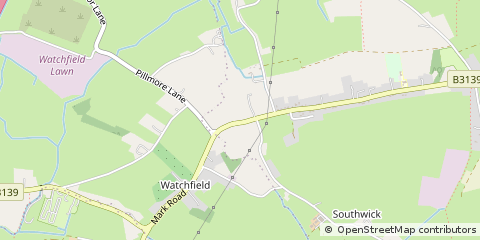 Map of Mark, Somerset