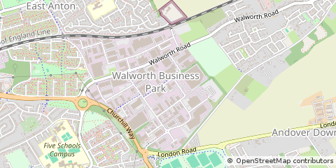 Map of Andover, Hampshire