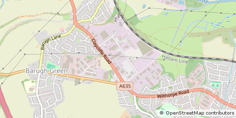 Map of Barugh Barnsley, Yorkshire