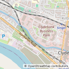 Map of Clydebank, Glasgow