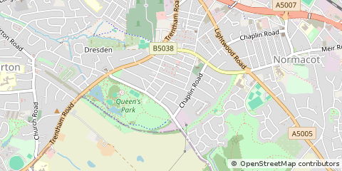 Map of Stoke-on-Trent, Staffordshire