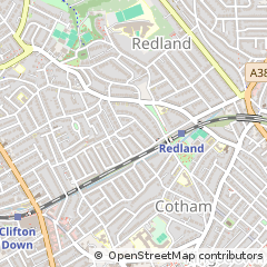 Map of Redland, Bristol