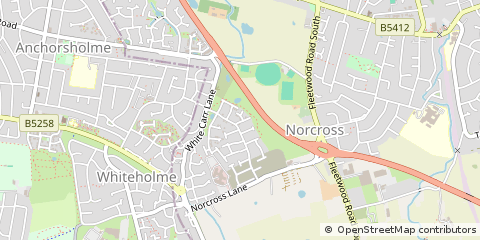 Map of Thornton-Cleveleys