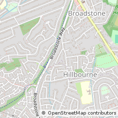 Map of Broadstone, Dorset