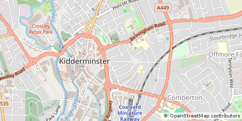Map of Bromsgrove, Worcester