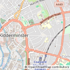 Map of Bromsgrove, Worcester