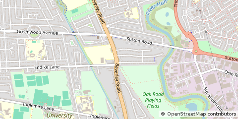 Map of Hull, North Humberside