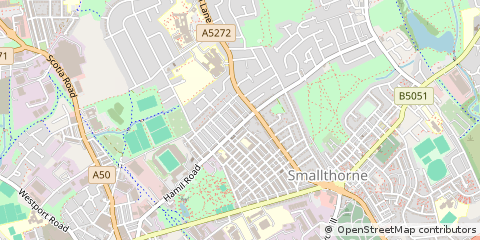 Map of Stoke-on-Trent, Staffordshire