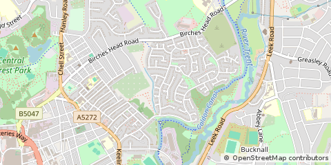 Map of Stoke-on-Trent
