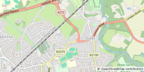 Map of Petersfield, Hampshire