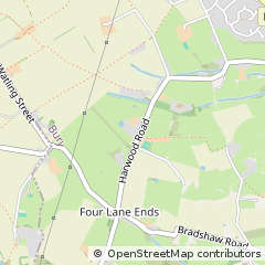 Map of Bury, Lancashire