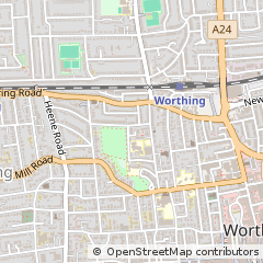 Map of Worthing