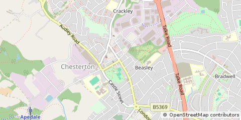 Map of Newcastle, Staffordshire