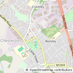 Map of Newcastle, Staffordshire