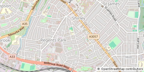 Map of Southampton, Hampshire