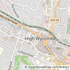 Map of High Wycombe, Buckinghamshire