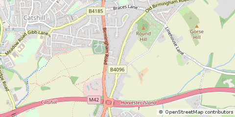 Map of Bromsgrove