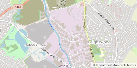 Map of Brickyard Road Aldridge, Walsall