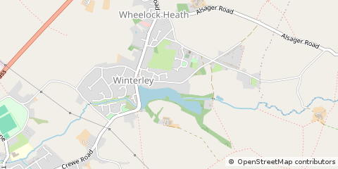 Map of Sandbach