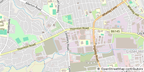 Map of Bradford, W.yorks