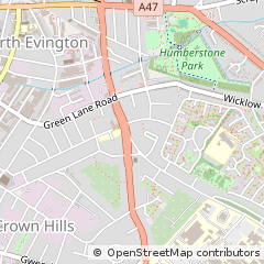 Map of Leicester, Leicestershire