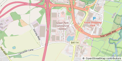 Map of Leicester
