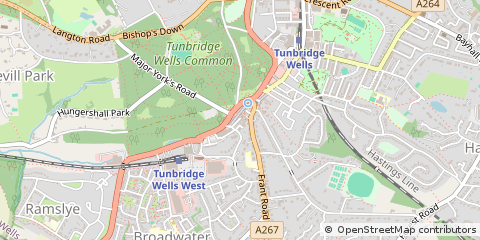 Map of Tunbridge Wells