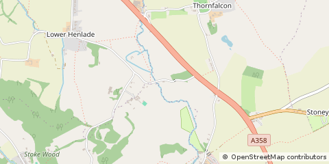 Map of Taunton, Somerset