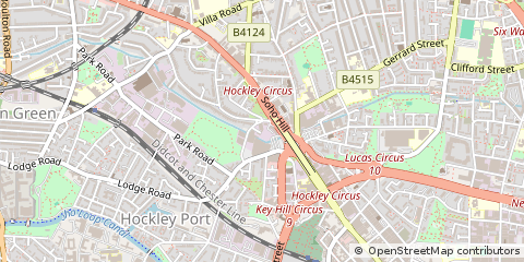 Map of Birmingham, West Midlands