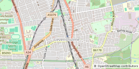 Map of Manchester, Greater Manchester