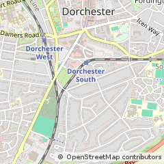 Map of Dorchester, Dorset