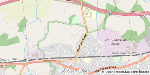 Map of Borough Green, Kent