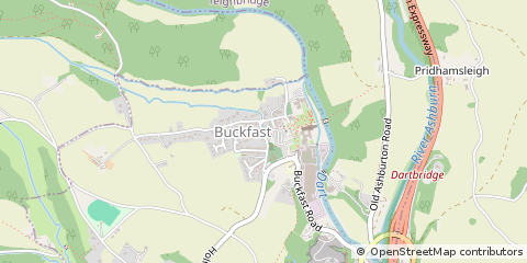 Map of Buckfastleigh, Devon