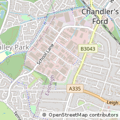 Map of Eastleigh, Hampshire