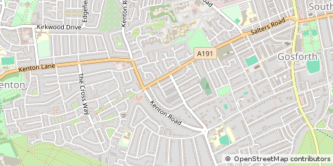 Map of Newcastle Upon Tyne